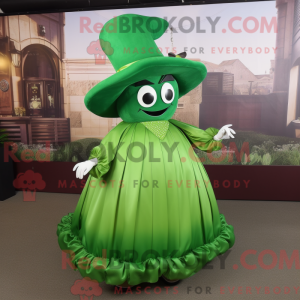 Grøn bøf maskot kostume...