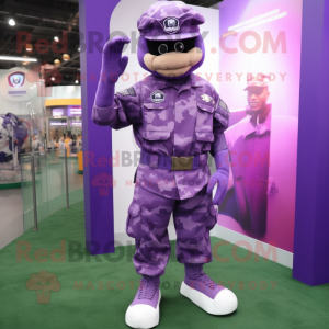 Purple Army Soldier...