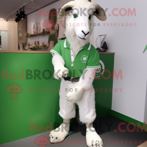 Grøn Angora ged maskot...
