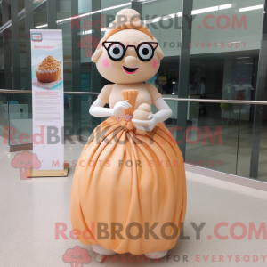 Peach Wedding Cake maskot...