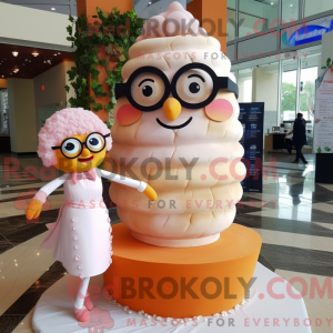 Peach Wedding Cake mascot...