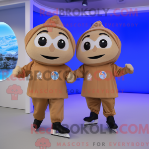 Postava maskota Tan Pair Of...