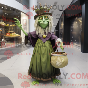 Olive Witch maskot kostume...