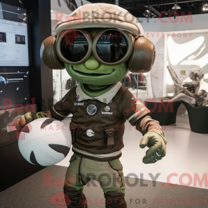 Oliven Astronaut maskot...