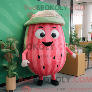 Rosa vannmelon mask kostyme...