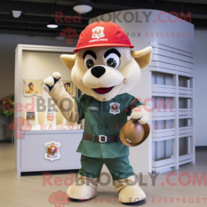 Olive Fire Fighter maskot...