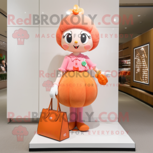 Peach Armband maskot kostym...
