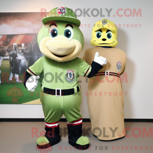 Olive Fire Fighter maskot...
