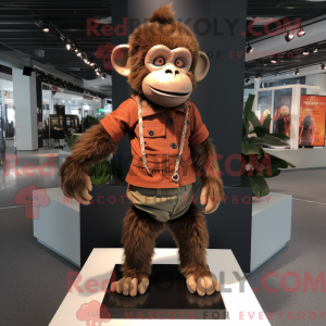Rust Monkey mascottekostuum...