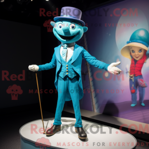 Cyan Seiltänzer Maskottchen...