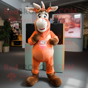 Peach Donkey mascotte...