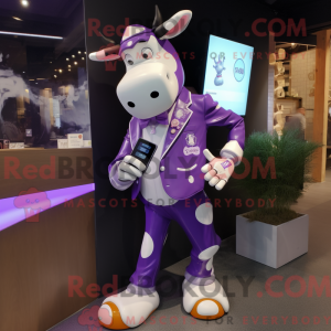 Mascotte de vache Holstein...