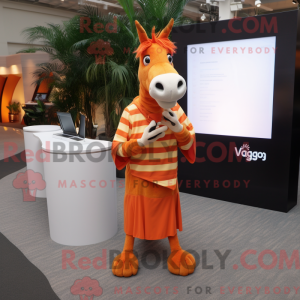 Orange Quagga maskot...