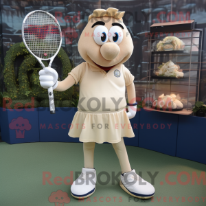 Beige tennisketcher...