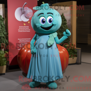 Teal Tomato Maskottchen...