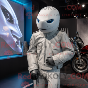 Silver Beluga Whale mascot...