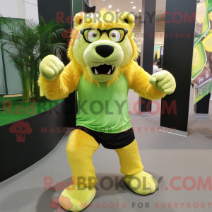 Kostým maskota Lime Green...