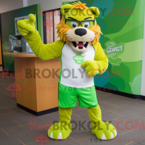 Limegrøn sabeltand tiger...