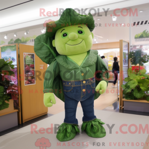 Olive Cabbage Leaf mascotte...