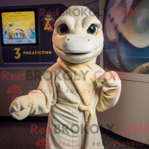 Creme Python maskot kostume...