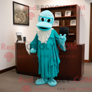 Disfraz de mascota de Teal...