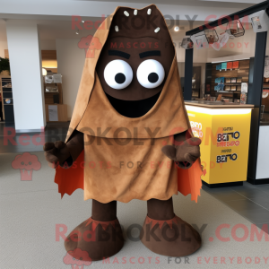 Brown Nachos mascot costume...