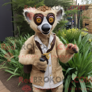 Disfraz de mascota Lemur...