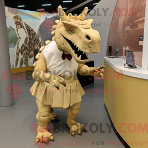 Beige Triceratops...