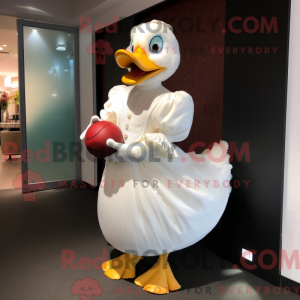 White Gosling mascot...