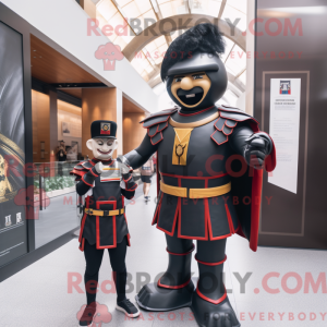 Sort Swiss Guard maskot...