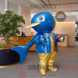 Personaggio mascotte balena...