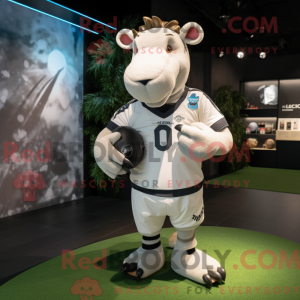Wit Tapir-mascottekostuum...