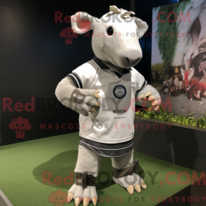 White Tapir mascot costume...