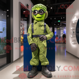 Limegrøn Navy Soldier...