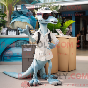 Silver Coelophysis mascot...