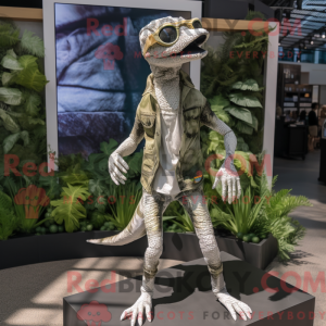 Silver Coelophysis mascot...