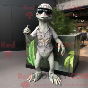 Sølv Coelophysis maskot...