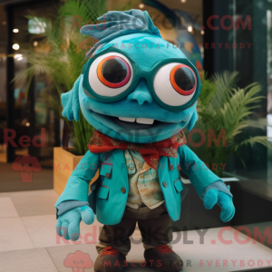 Turkis Piranha maskot...
