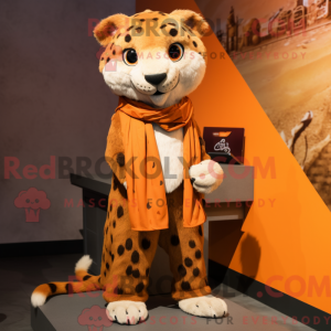 Rust Cheetah maskot kostume...