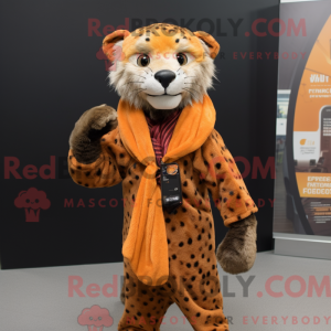 Rust Cheetah maskot kostume...