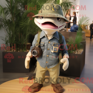 Olive Shark mascot costume...