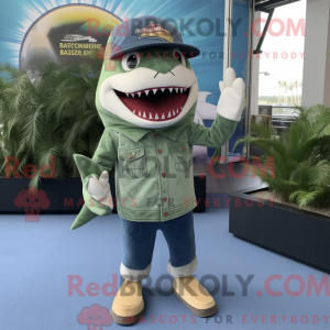 Postava maskota Olive Shark...