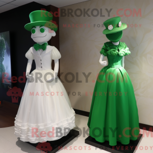 Grøn Leprechaun Hat maskot...