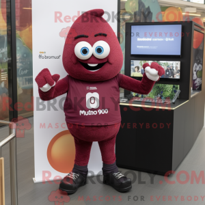 Maroon Squash maskot...