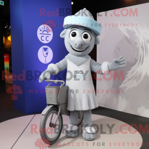Gray Unicyclist mascot...
