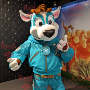 Turquoise Guernsey Cow...