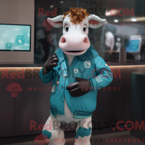 Turkis Guernsey Cow maskot...