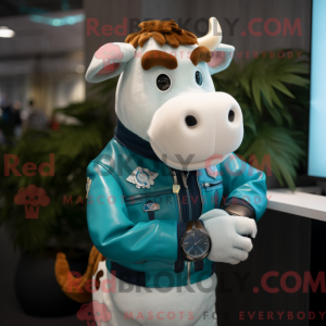 Turkis Guernsey Cow maskot...