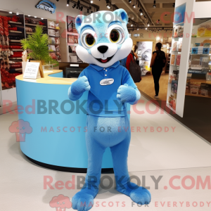 Máscara Sky Blue Weasel com...