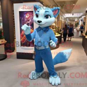 Máscara Sky Blue Weasel com...